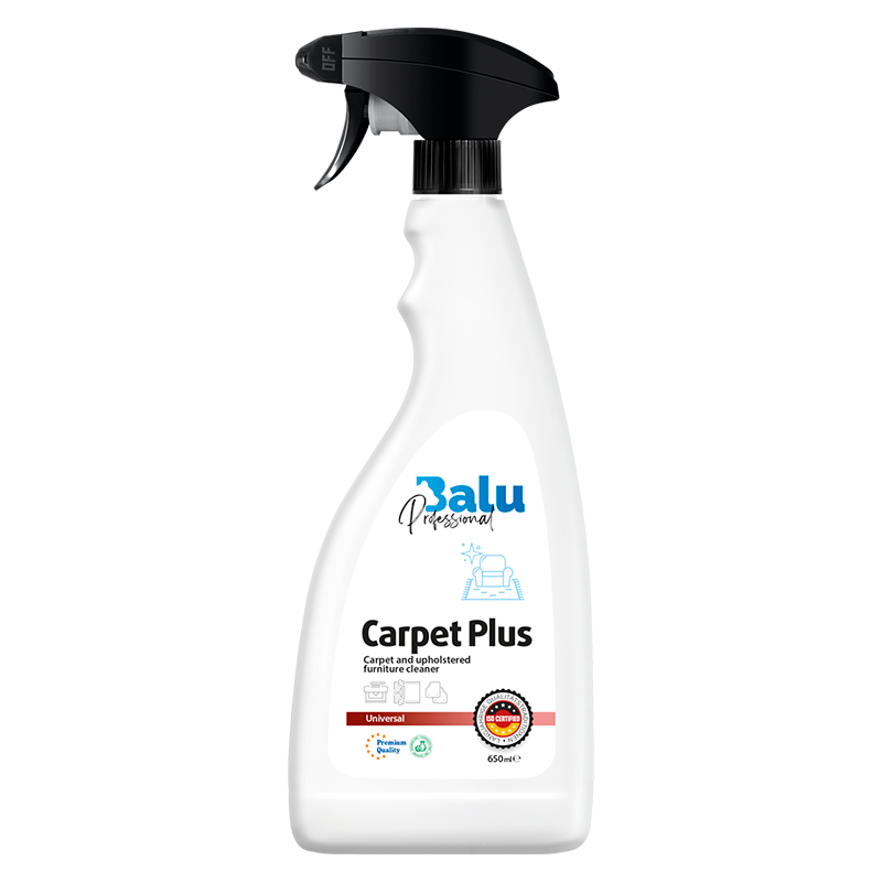 Засіб для чистки килимів, килимових покриттів та м'яких меблів BALU Carpet Plus з розпилювачем 650 мл